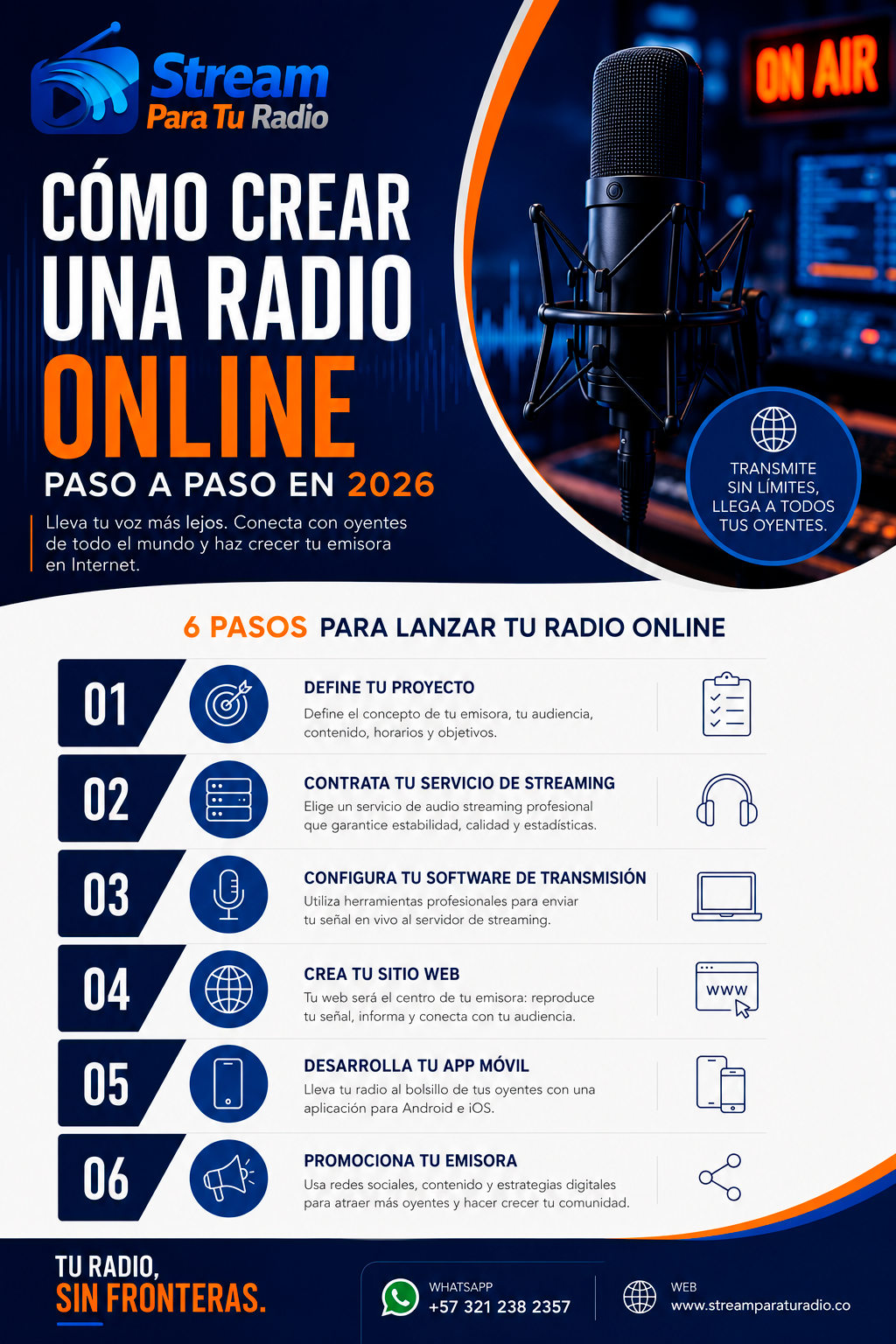 Cómo crear una radio online paso a paso en 2026